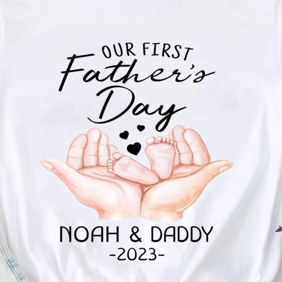 Father's Day Gift - Our First Father's Day Shirt - Picture 2 of 4